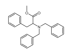 methyl 2-(N,N-dibenzylamino)-3-phenylpropanoate结构式