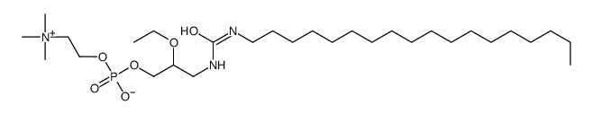 [2-ethoxy-3-(octadecylcarbamoylamino)propyl] 2-(trimethylazaniumyl)ethyl phosphate结构式
