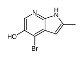 4-bromo-2-methyl-1H-pyrrolo[2,3-b]pyridin-5-ol Structure