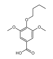 4-butoxy-3,5-dimethoxybenzoic acid结构式