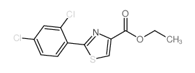 2-(2,4-二氯苯基)噻唑-4-羧酸乙酯结构式