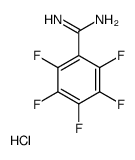 2,3,4,5,6-Pentafluoro-benzamidine hydrochloride Structure
