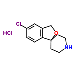 5-氯-3H-螺[异苯并呋喃-1,4-哌啶]盐酸盐结构式