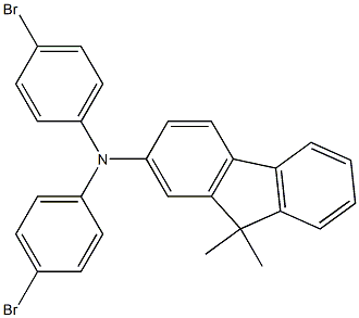N,N-bis(4-bromophenyl)-9,9-dimethyl-9H-fluoren-2-amine Structure