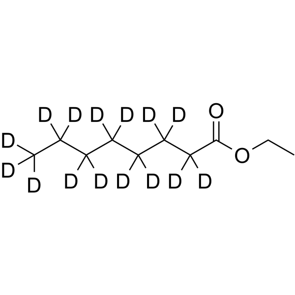 辛酸乙酯-d15结构式