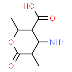 2H-Pyran-3-carboxylicacid,4-aminotetrahydro-2,5-dimethyl-6-oxo-,结构式