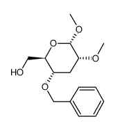 .alpha.-D-ribo-Hexopyranoside, methyl 3-deoxy-2-O-methyl-4-O-(phenylmethyl)- structure