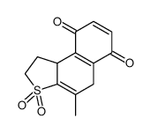 4-methyl-3,3-dioxo-1,2,5,9b-tetrahydrobenzo[e][1]benzothiole-6,9-dione结构式