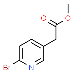 (6-bromo-pyridin-3-yl)-acetic acid methyl ester Structure