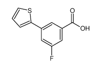 3-fluoro-5-thiophen-2-ylbenzoic acid Structure