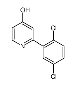 2-(2,5-dichlorophenyl)-1H-pyridin-4-one Structure