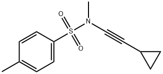 N-(环丙基乙炔基)-N,4-二甲基苯磺酰胺结构式