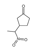 3-(1-nitroethyl)cyclopentan-1-one结构式
