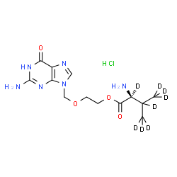 盐酸万乃洛韦-D8氘代内标结构式
