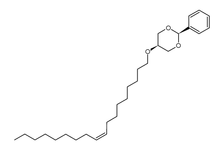 cis-1,3-O-benzylidene-2-O-(Z)-octadec-9'-enylglycerol Structure