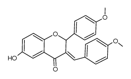 (E)-6-hydroxy-3-(4-methoxybenzylidene)-2-(4-methoxyphenyl)chroman-4-one Structure