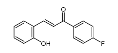 (E)-1-(4-fluorophenyl)-3-(2-hydroxyphenyl)prop-2-en-1-one结构式