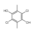 2,5-dichloro-3,6-dimethyl-hydroquinone结构式