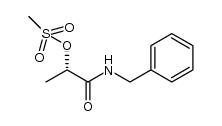 1-(benzylamino)-1-oxopropan-2-yl methanesulfonate结构式