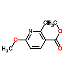 6-甲氧基-2-甲基烟酸甲酯结构式