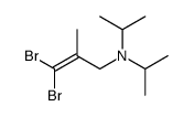 3,3-dibromo-N,N-diisopropyl-2-methylprop-2-en-1-amine结构式