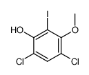 4,6-dichloro-2-iodo-3-methoxyphenol结构式