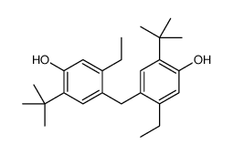 2-tert-butyl-4-[(5-tert-butyl-2-ethyl-4-hydroxyphenyl)methyl]-5-ethylphenol结构式