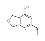 2-(Methylsulfanyl)-5,7-dihydrothieno[3,4-d]pyrimidin-4(1H)-one结构式