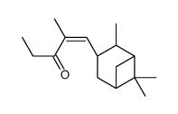 2-methyl-1-(4,6,6-trimethyl-3-bicyclo[3.1.1]heptanyl)pent-1-en-3-one结构式