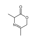2H-1,4-Oxazin-2-one,3,6-dihydro-3,5-dimethyl-(9CI) Structure
