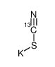 硫氰酸钾-13C结构式