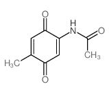 Acetamide,N-(4-methyl-3,6-dioxo-1,4-cyclohexadien-1-yl)- Structure