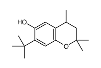 7-tert-butyl-2,2,4-trimethyl-3,4-dihydrochromen-6-ol结构式