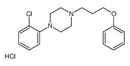 1-(2-chlorophenyl)-4-(3-phenoxypropyl)piperazine,hydrochloride Structure