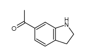 1-(吲哚啉-6-基)乙酮结构式