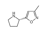 Isoxazole, 3-methyl-5-(2S)-2-pyrrolidinyl- (9CI)结构式