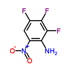 2,3,4-三氟-6-硝基苯胺结构式