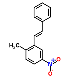 1-Methyl-4-nitro-2-[(E)-2-phenylvinyl]benzene Structure