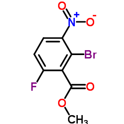 Methyl 2-bromo-6-fluoro-3-nitrobenzoate Structure