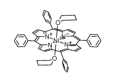 [nickel(III)(tetraphenylporphyrin)(tetrahydrofuran)2](1+) Structure