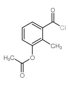3-乙酰氧基-2-甲基苯甲酰氯结构式