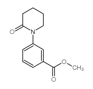 3-(2-氧代-1-哌啶)苯甲酸甲酯结构式