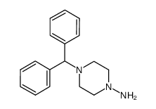 4-二苯甲基哌嗪-1-胺结构式
