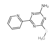4-(甲基硫代)-6-(2-吡啶基)-1,3,5-三嗪-2-甲胺结构式