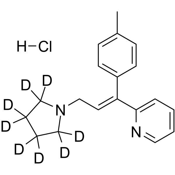 (E/Z)-Triprolidine-d8 hydrochloride结构式