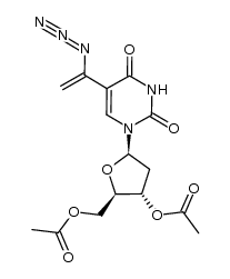 5-(1-azidovinyl)-3',5'-di-O-acetyl-2'-deoxyuridine结构式