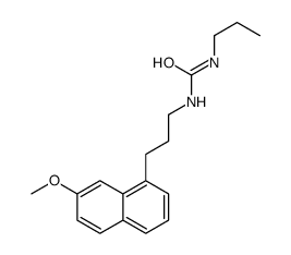 1-[3-(7-methoxynaphthalen-1-yl)propyl]-3-propylurea结构式