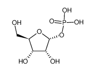 α-D-ribofuranosyl phosphate, free acid Structure