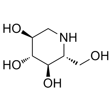 1-脱氧野尻霉素结构式