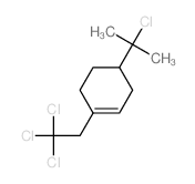 4-(2-chloropropan-2-yl)-1-(2,2,2-trichloroethyl)cyclohexene Structure